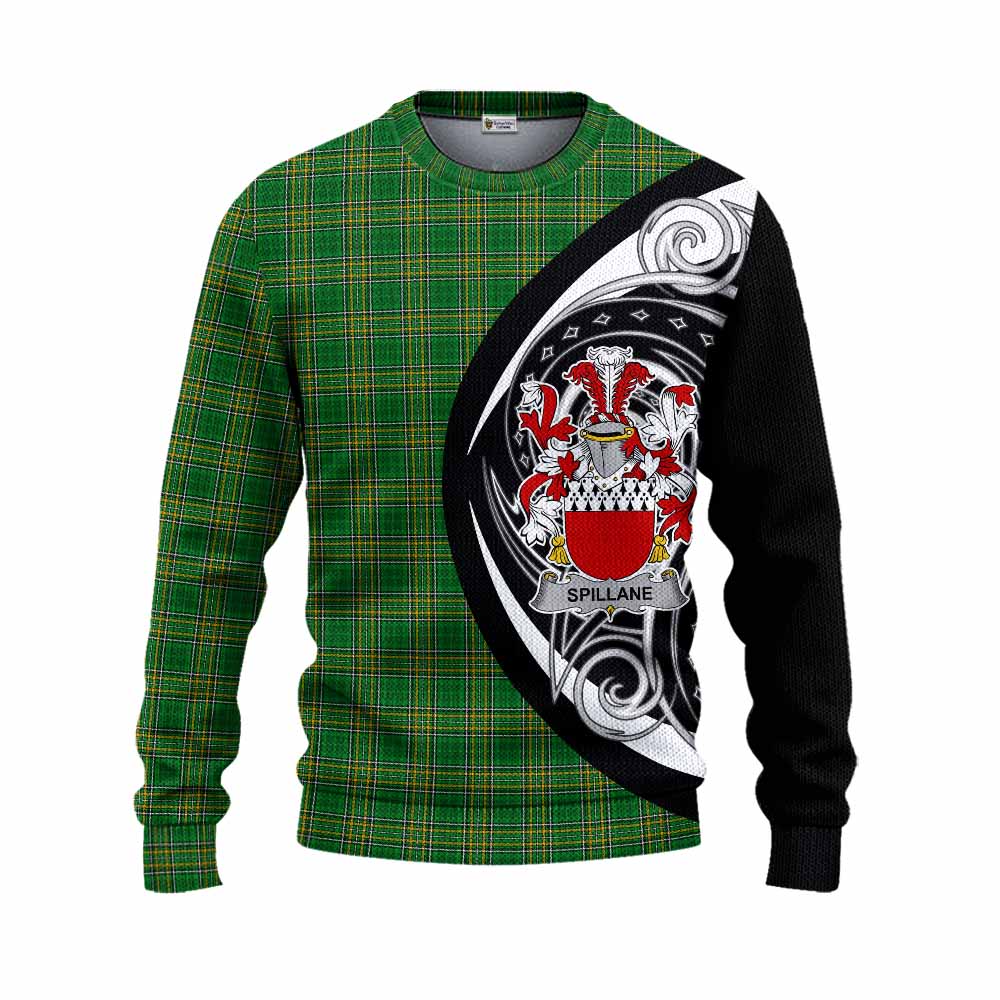 Tartan Vibes Clothing Spillane Irish Clan Knitted Sweater Celtic Circle Style
