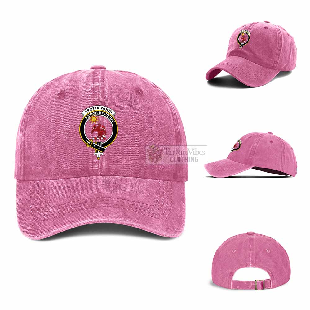 Tartan Vibes Clothing Spottiswood Clan Crest Denim Classic Cap