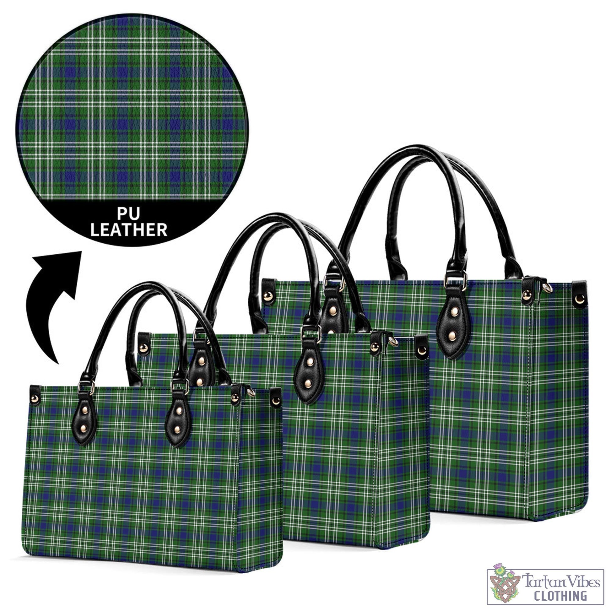 Spottiswood Tartan Luxury Leather Handbags - Tartan Vibes Clothing