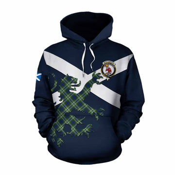 Spottiswood Tartan Lion Rampant Cotton Hoodie Proudly Display Your Heritage with Alba Gu Brath and Clan Name Pullover Hoodie XS - Tartan Vibes Clothing