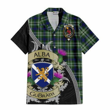 Spottiswood Tartan Family Crest Hawaiian Shirt Lion Rampant Royal Thistle Shield Celtic Inspired Kid - Tartan Vibes Clothing
