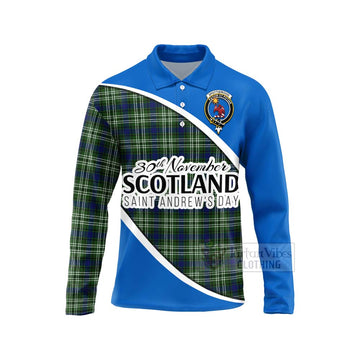 Spottiswood Family Crest Tartan Long Sleeve Polo Shirt Celebrate Saint Andrew's Day in Style Unisex - Tartan Vibes Clothing