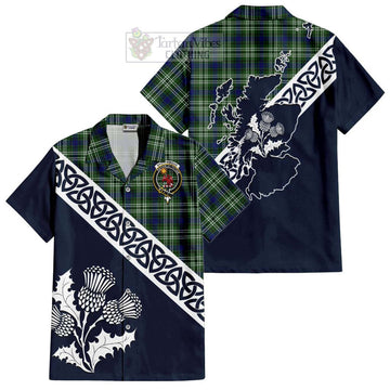 Spottiswood Tartan Hawaiian Shirt Featuring Thistle and Scotland Map Kid - Tartan Vibes Clothing