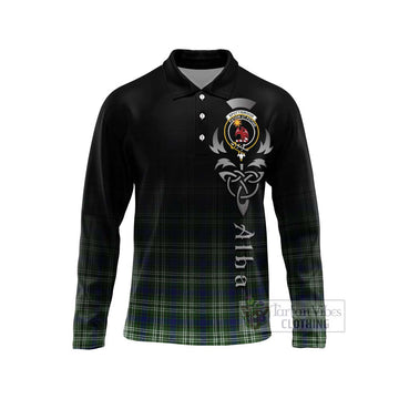 Spottiswood Tartan Long Sleeve Polo Shirt Featuring Alba Gu Brath Family Crest Celtic Inspired Unisex - Tartan Vibes Clothing