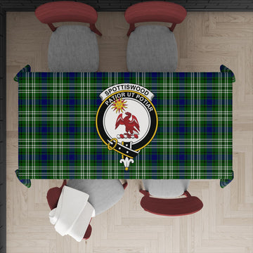 Spottiswood Tartan Tablecloth with Family Crest XL 57.1"x70.9"(145x180cm) - Tartan Vibes Clothing