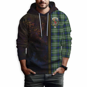 Spottiswood Tartan Family Crest Hoodie Alba Gu Brath Be Brave Lion Ancient Style