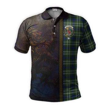 Spottiswood Tartan Family Crest Polo Shirt Alba Gu Brath Be Brave Lion Ancient Style