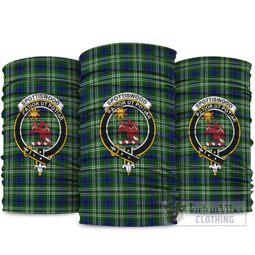 Spottiswood Tartan Neck Gaiters, Tartan Bandanas, Tartan Head Band with Family Crest package One Size - Tartan Vibes Clothing