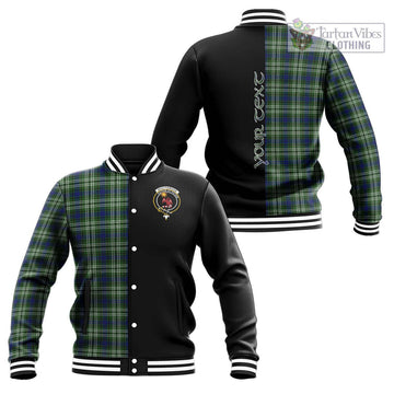 Spottiswood Tartan Baseball Jacket with Family Crest and Half Of Me Style Unisex - Tartan Vibes Clothing