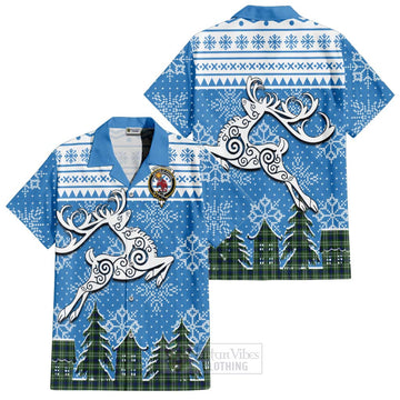 Spottiswood Clan Christmas Hawaiian Shirt Celtic Reindeer Style Kid - Tartan Vibes Clothing