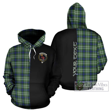 Spottiswood Tartan Hoodie with Family Crest and Half Of Me Style Zip Hoodie - Tartan Vibes Clothing