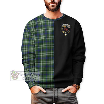 Spottiswood Tartan Sweatshirt with Family Crest and Half Of Me Style Unisex - Tartan Vibes Clothing