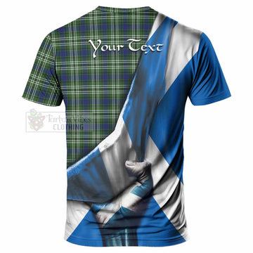 Spottiswood Tartan T-Shirt with Family Crest Scotland Patriotic Style - Tartan Vibes Clothing