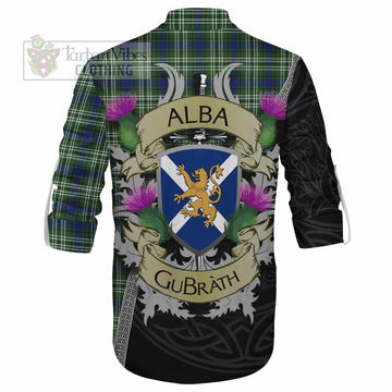 Spottiswood Tartan Family Crest Ghillie Kilt Shirt Lion Rampant Royal Thistle Shield Celtic Inspired - Tartan Vibes Clothing