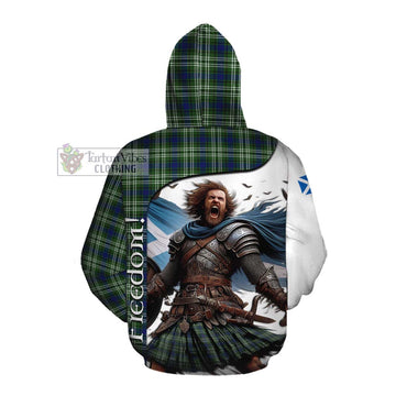 Spottiswood Crest Tartan Cotton Hoodie Inspired by the Freedom of Scottish Warrior Pullover Hoodie - Tartan Vibes Clothing