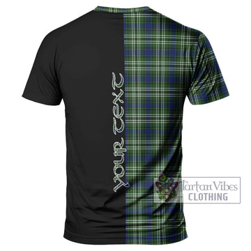 Spottiswood Tartan T-Shirt with Family Crest and Half Of Me Style - Tartan Vibes Clothing
