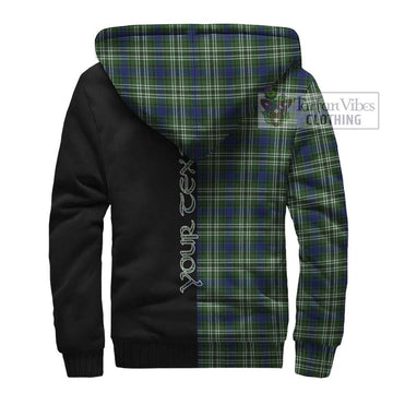 Spottiswood Tartan Sherpa Hoodie with Family Crest and Half Of Me Style - Tartan Vibes Clothing