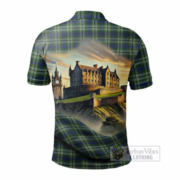Tartan Vibes Clothing Spottiswood Tartan Family Crest Polo Shirt with Scottish Ancient Castle Stype