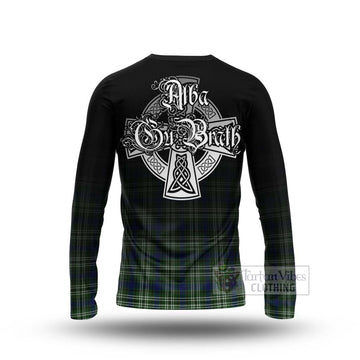 Spottiswood Tartan Long Sleeve T-Shirt Featuring Alba Gu Brath Family Crest Celtic Inspired - Tartan Vibes Clothing