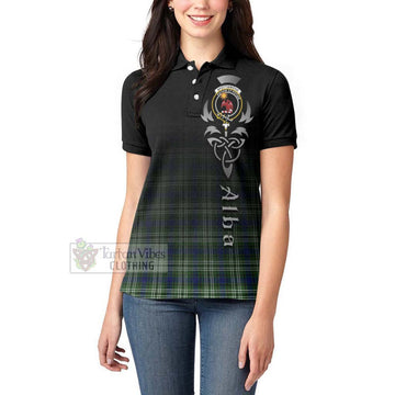 Spottiswood Tartan Women's Polo Shirt Featuring Alba Gu Brath Family Crest Celtic Inspired - Tartan Vibes Clothing