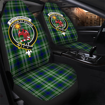 Spottiswood Tartan Car Seat Cover with Family Crest - Tartan Vibes Clothing