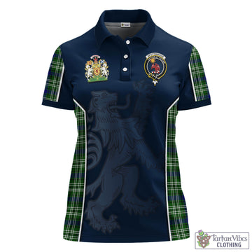 Spottiswood Tartan Women's Polo Shirt with Family Crest and Lion Rampant Vibes Sport Style - Tartan Vibes Clothing