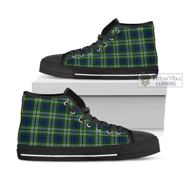 Spottiswood Tartan High Top Shoes - Tartan Vibes Clothing