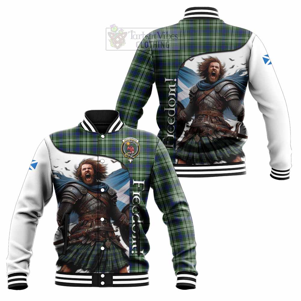 Spottiswood Crest Tartan Baseball Jacket Inspired by the Freedom of Scottish Warrior - Tartan Vibes Clothing