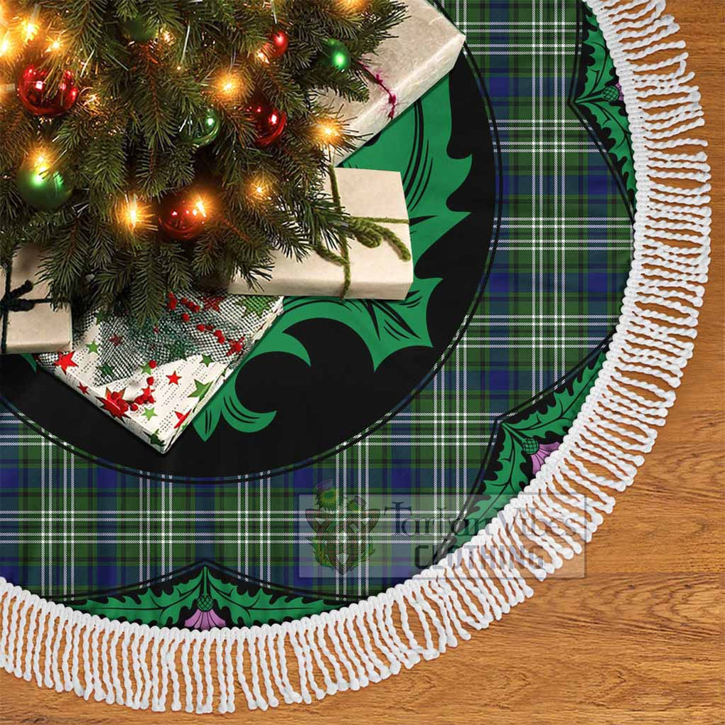 Spottiswood Tartan Christmas Tree Skirt Scottish Thistle Style - Tartan Vibes Clothing