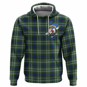 Spottiswood Clan Crest In Me Tartan Hoodie Scotland Flag Style
