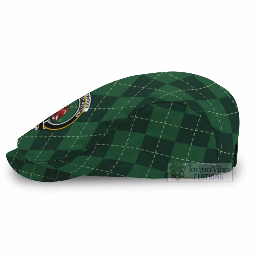 Spottiswood Scottish Family Crest Flat Cap Green Argyle Classic Style - Tartan Vibes Clothing