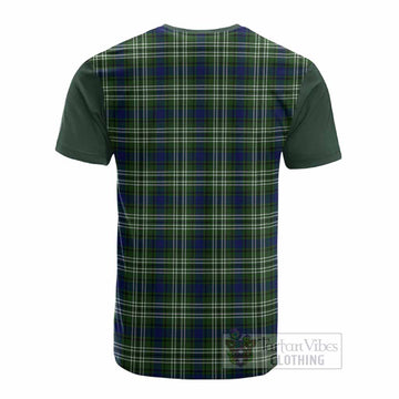 Spottiswood Tartan Accent Cotton T-shirt with Family Crest