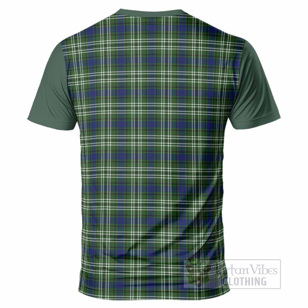 Spottiswood Tartan Accent T-Shirt with Family Crest