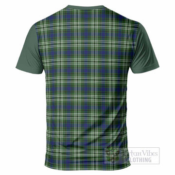 Spottiswood Tartan Accent T-Shirt with Family Crest