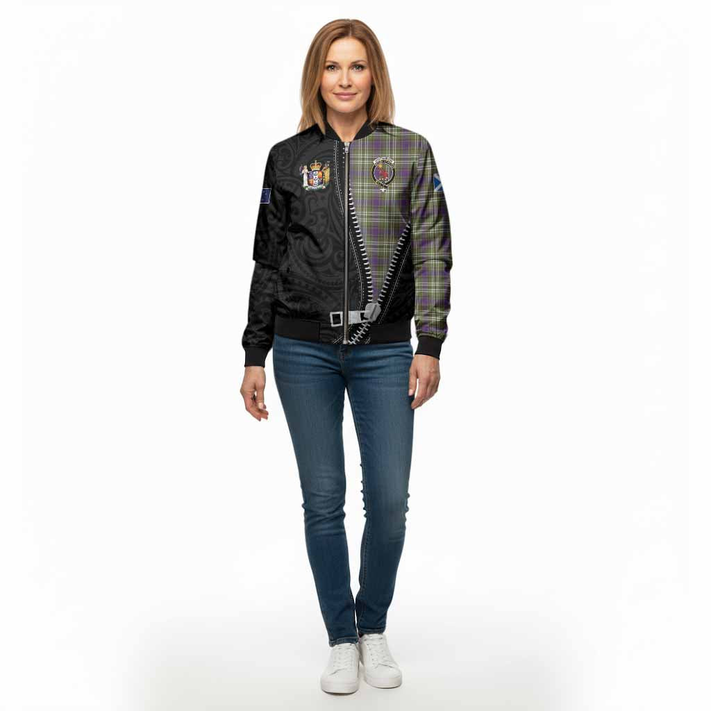 Spottiswood Tartan Bomber Jacket New Zealand Pattern Unique Zipper Stylized