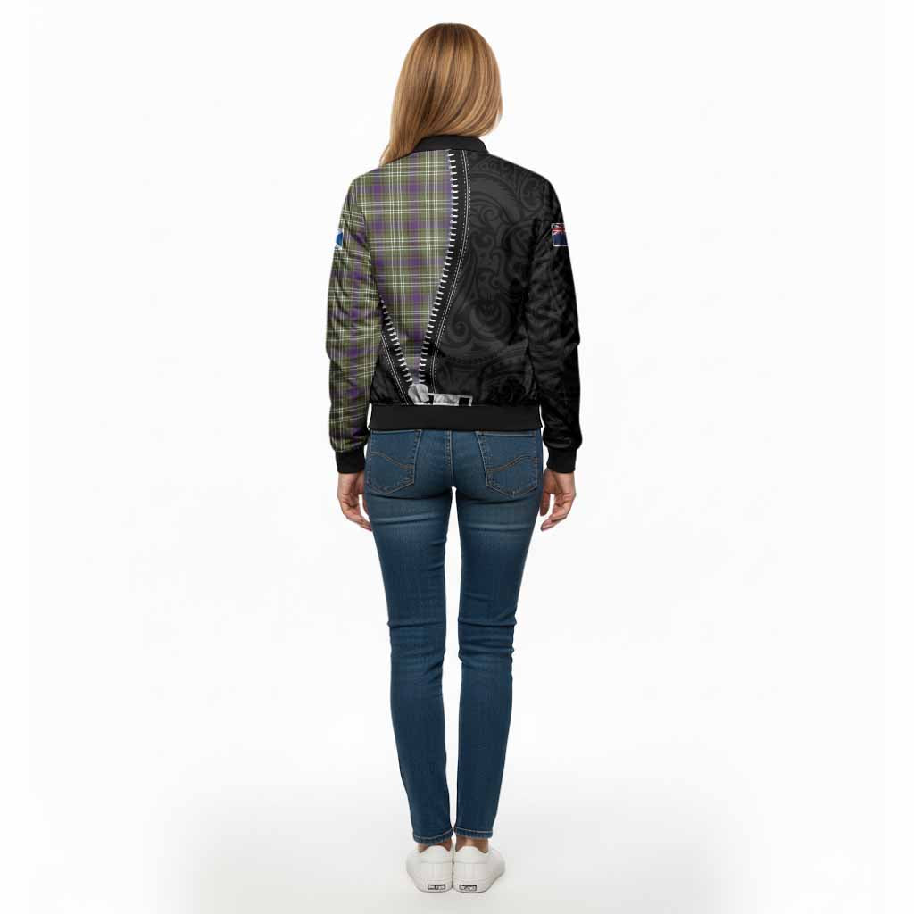 Spottiswood Tartan Bomber Jacket New Zealand Pattern Unique Zipper Stylized