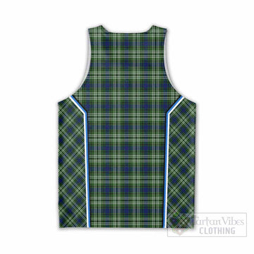 Spottiswood Tartan Crest Men Tank Top Scotland Coat of Arm Flag Style - Tartan Vibes Clothing