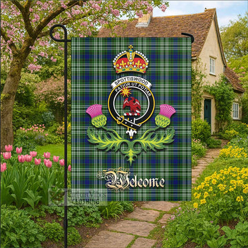 Spottiswood Tartan Family Crest Garden Flag Royal Thistle Welcome Style - Tartan Vibes Clothing
