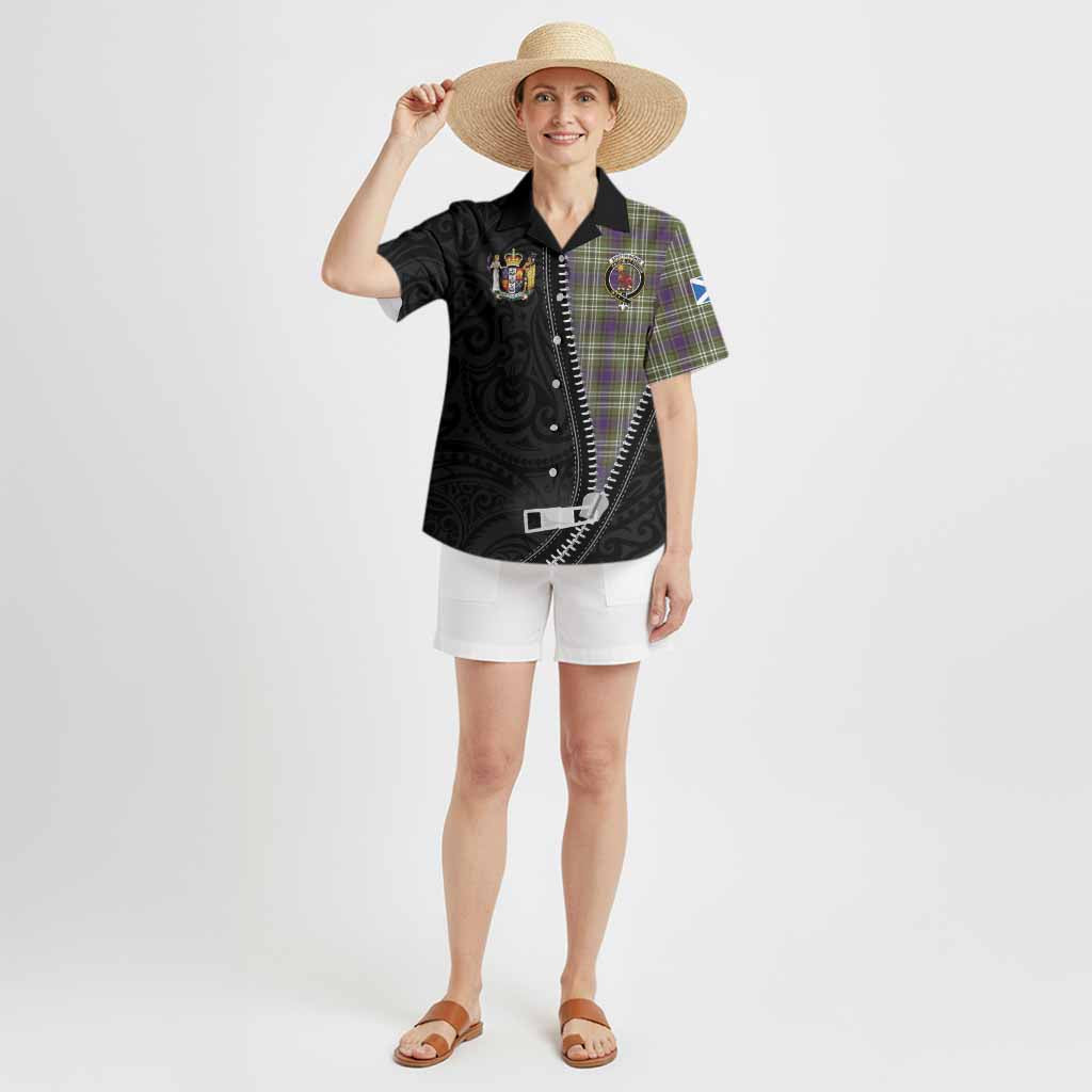 Spottiswood Tartan Hawaiian Shirt New Zealand Pattern Unique Zipper Stylized