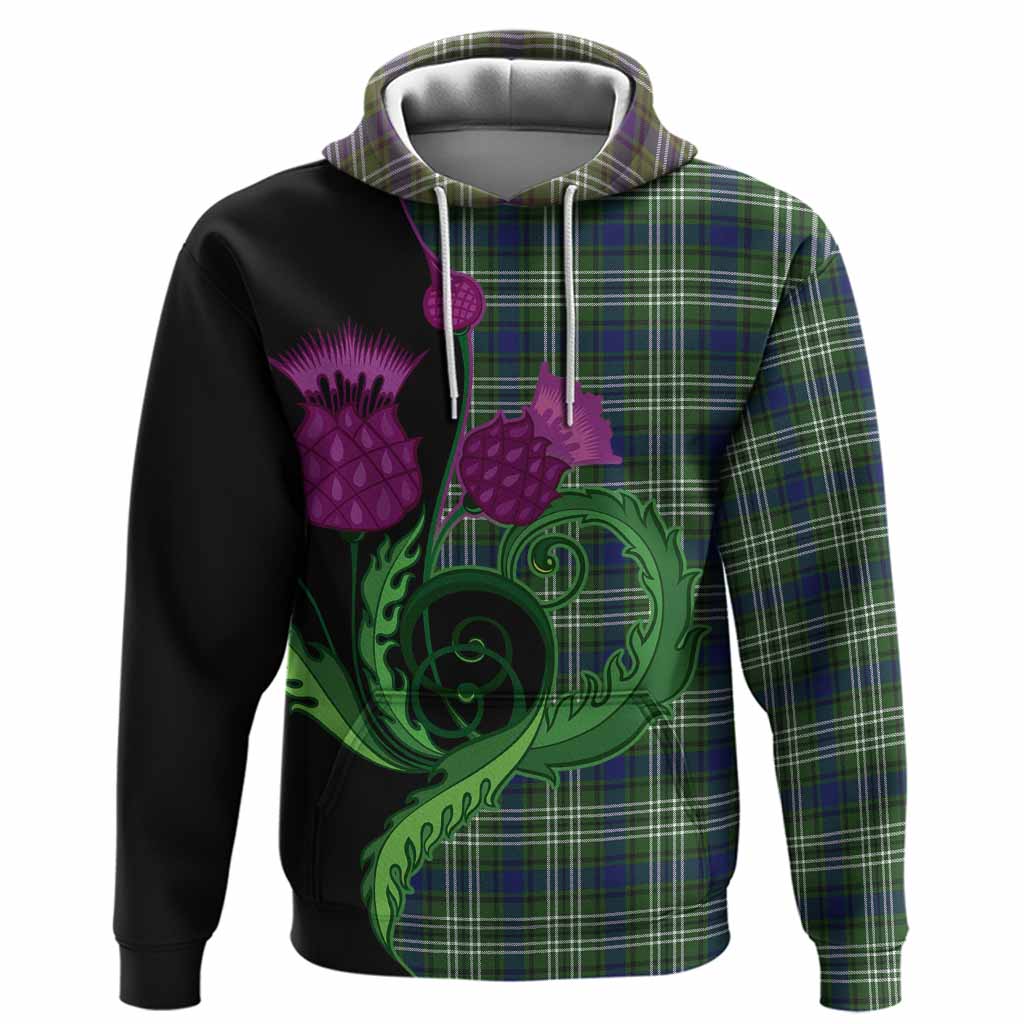 Spottiswood Tartan Hoodie Traditional Scottish Thistle