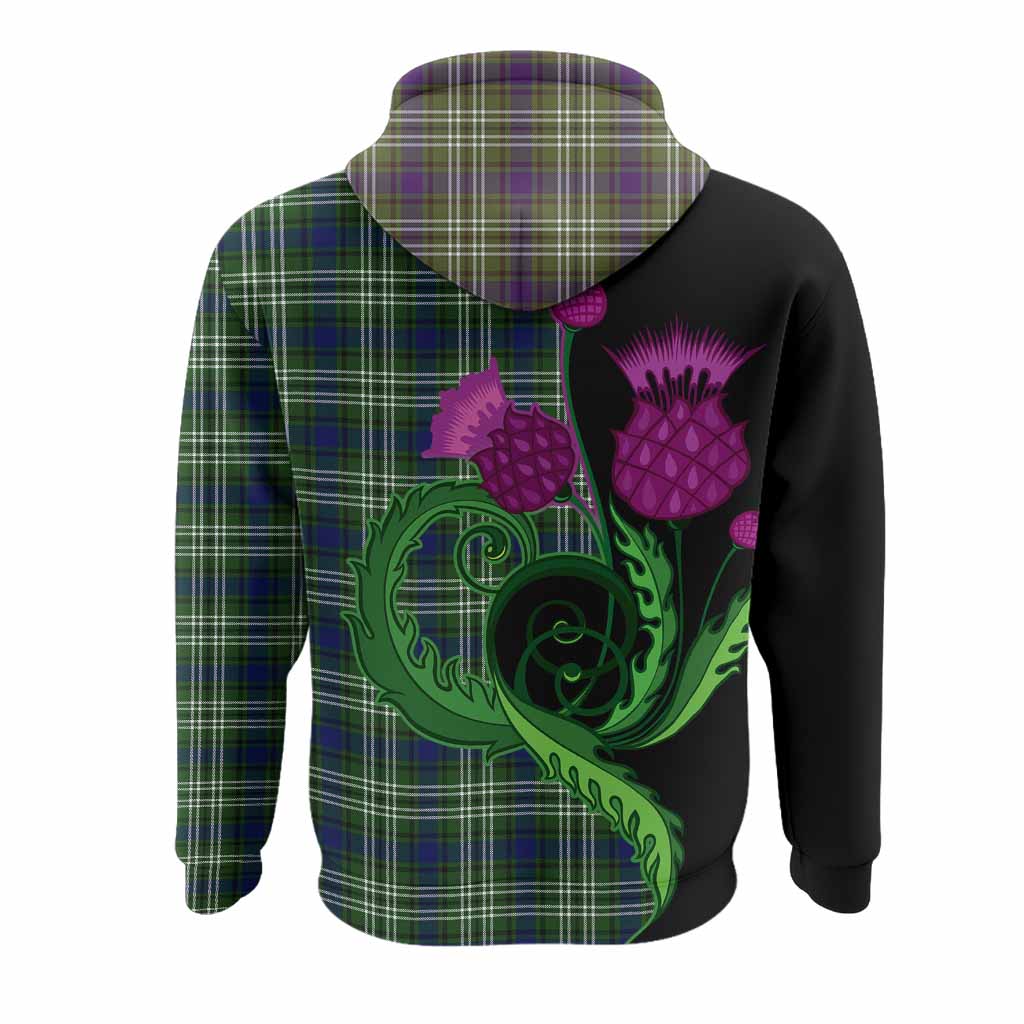 Spottiswood Tartan Hoodie Traditional Scottish Thistle