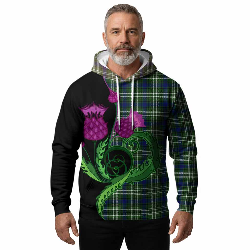Spottiswood Tartan Hoodie Traditional Scottish Thistle