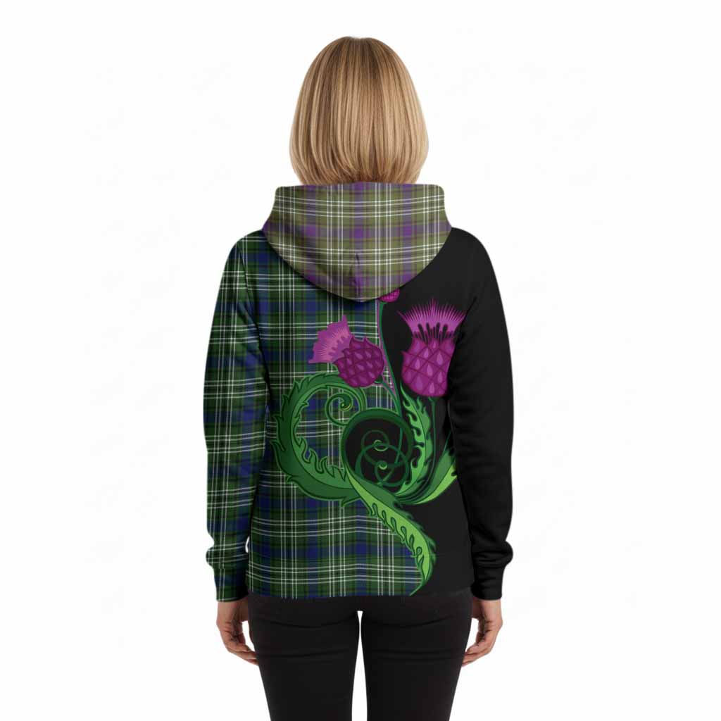 Spottiswood Tartan Hoodie Traditional Scottish Thistle