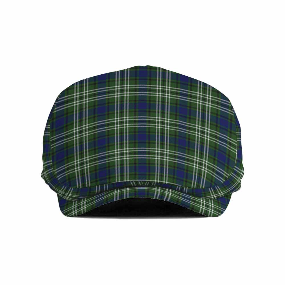 Spottiswood Tartan Jeff Cap, Tartan Flat Cap