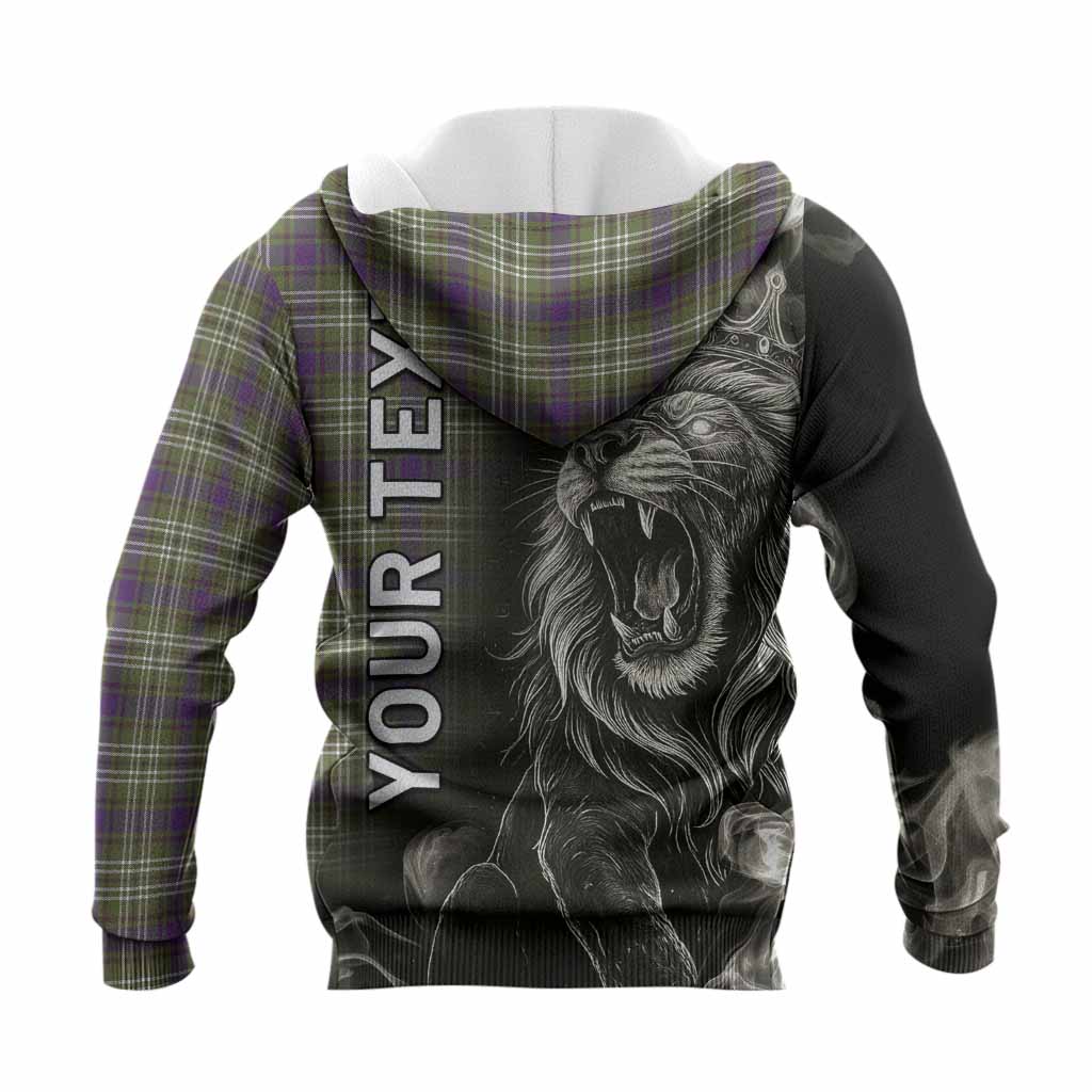 Spottiswood Tartan Knitted Hoodie Roaring Lion Heritage