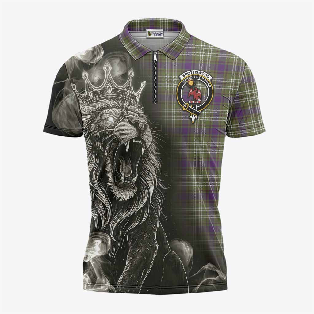 Spottiswood Tartan Zipper Polo Shirt Roaring Lion Heritage