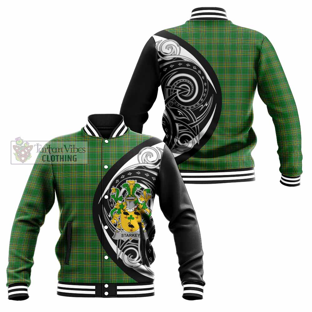 Tartan Vibes Clothing Starkey Irish Clan Baseball Jacket Celtic Circle Style
