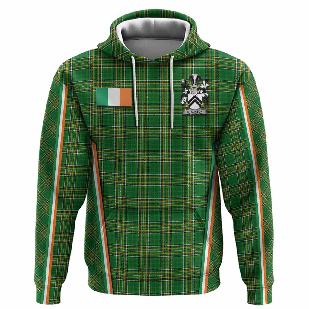 Staunton Irish Clan Coat of Arm Tartan Hoodie Flag Style
