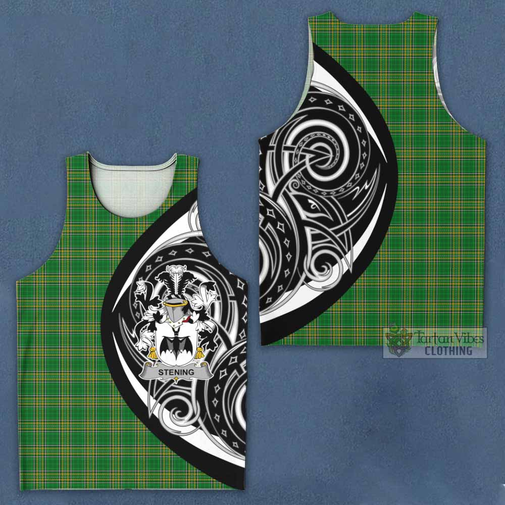 Tartan Vibes Clothing Stening Irish Clan Men's Tank Top Celtic Circle Style