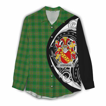 Tartan Vibes Clothing Stephens Irish Clan Women's Casual Shirt Celtic Circle Style